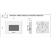Kép 2/4 - WATTS BT-CT03-RF Vision SmartHome érintőképernyő, 230V, FEKETE
