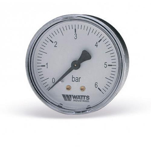 WATTS manométer 0-10bar, 1/4"km, Ø63mm, hátsó csatlakozással